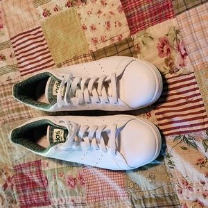 Adidas Originals Stan Smith 2 Leather White Green Mens Retro Sneakers(Men 11)